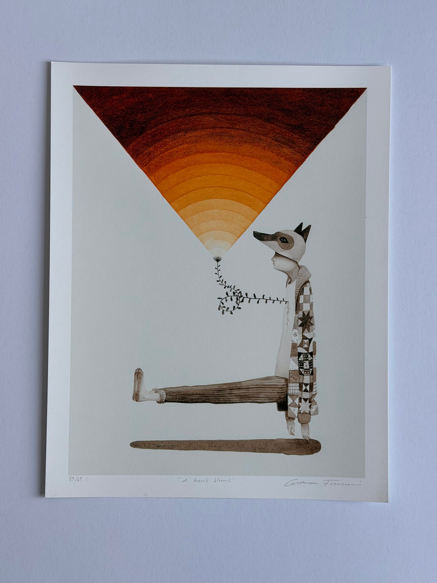 "A Heart Blooms I" Print by Graham Franciose