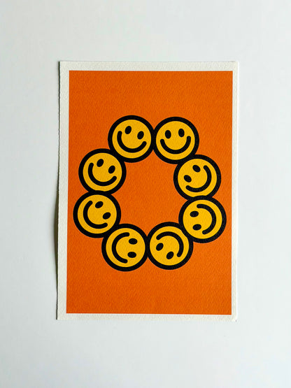 "Flowerfaces" Print by Reggie Stewart