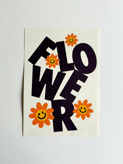 "Flowerfaces" Print by Reggie Stewart