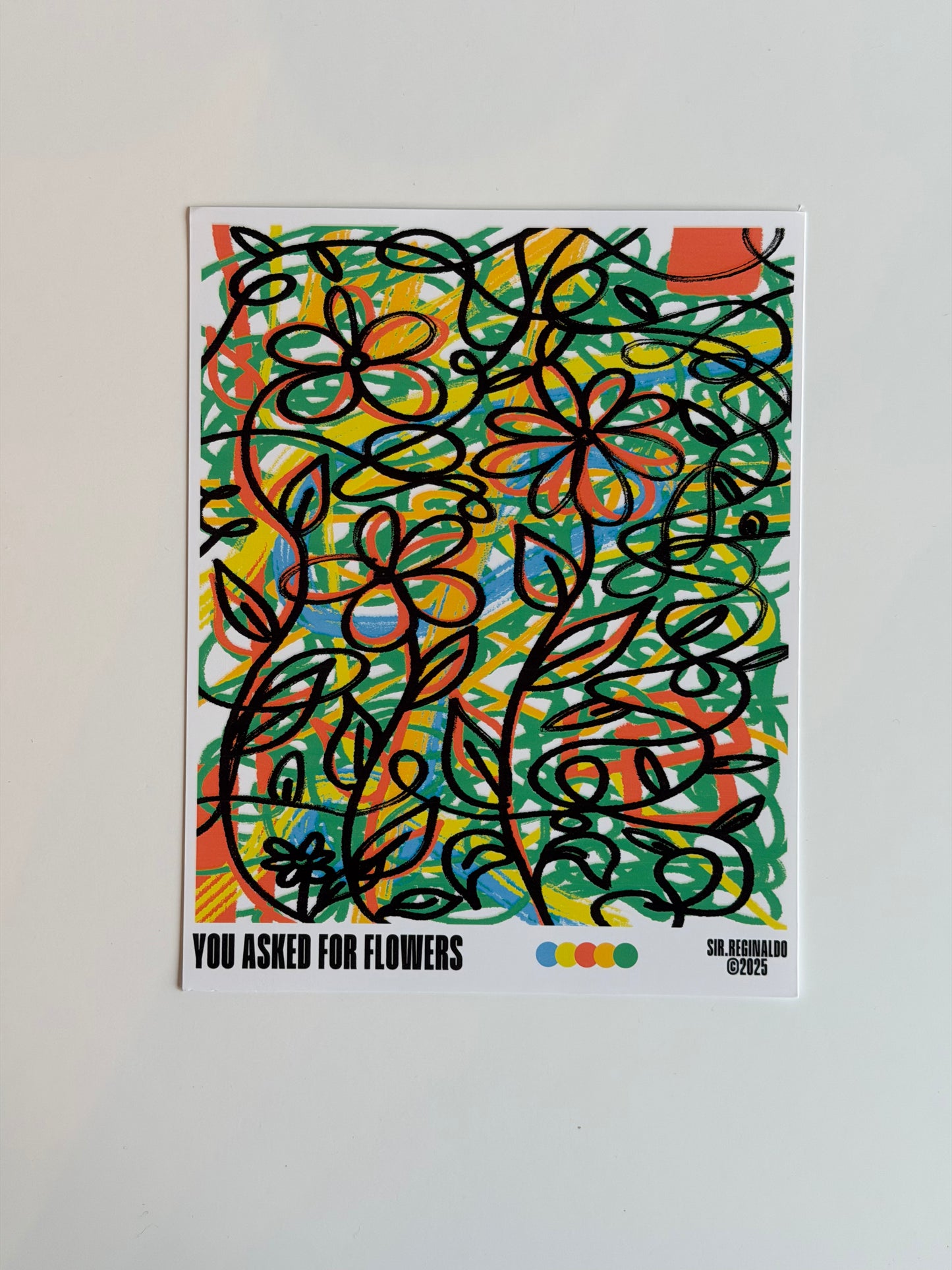 "You Asked For Flowers" Print by Reggie Stewart