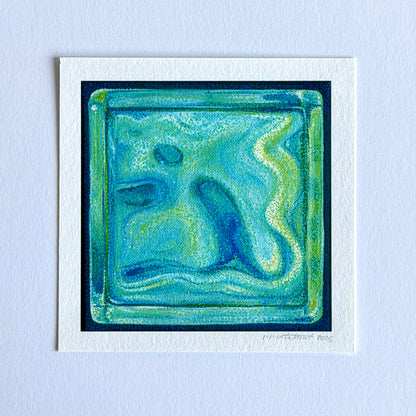 "Glass Block" Print by Julia Wheatly